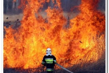 Strażacy ostrzegają przed wypalaniem traw na nieużytkach