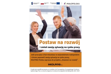 Pierwsza strona ulotki z informacjami o projekcie.