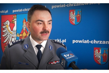 Tomasz Zając: - Przestępczość w powiecie maleje. Zobacz materiał filmowy TV Powiat 