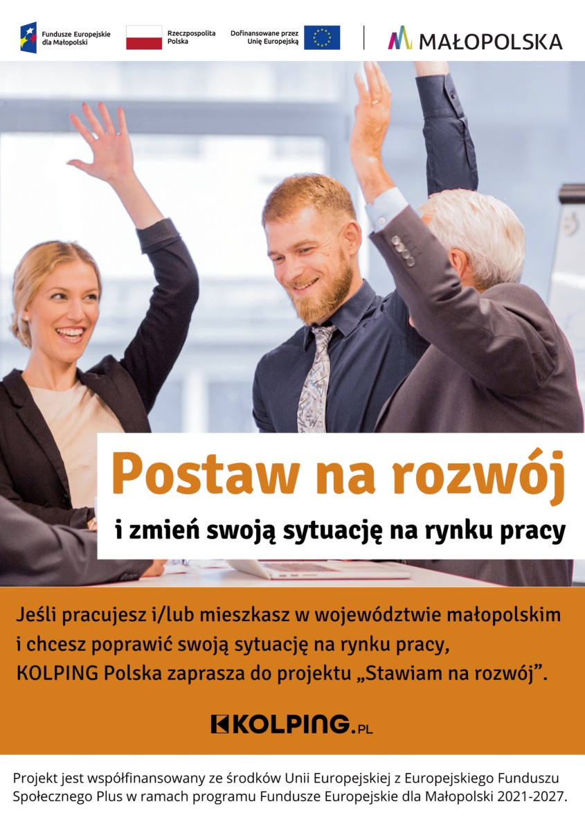Pierwsza strona ulotki z informacjami o projekcie.