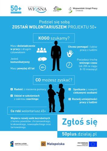 Zamieniaj problemy na cele – zostań wolontariuszem 45+