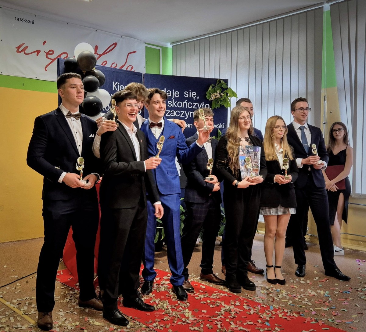 Młodzież z ZSTU w Trzebini
